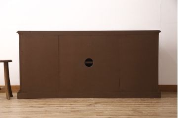 ドレクセルヘリテイジのサイドボードの見た目を変えずに綺麗にリペア!背面に配線用穴あけ加工をしテレビボードに。(リビングボード、テレビ台、収納棚)