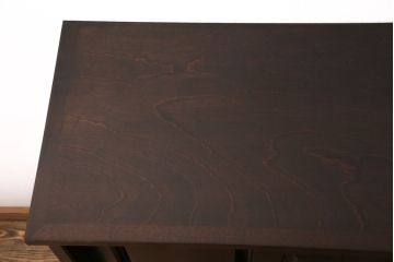 北海道民芸家具の下駄箱をリペア&カスタム!脚を取り外して底面を平らに。(靴箱、戸棚、収納棚)