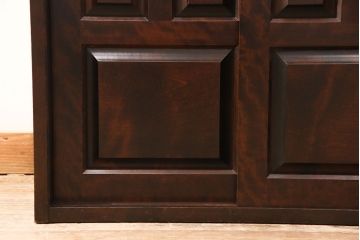 北海道民芸家具の下駄箱をリペア&カスタム!脚を取り外して底面を平らに。(靴箱、戸棚、収納棚)