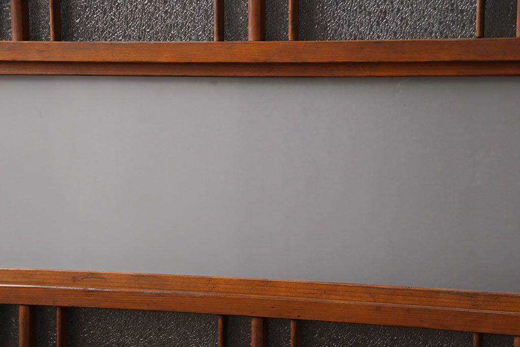 ガラス戸2枚セットをリペア&カスタム!高さと幅をリサイズし、帯部分をすりガラスに変更。(引き戸)