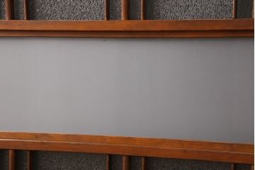 ガラス戸2枚セットをリペア&カスタム!高さと幅をリサイズし、帯部分をすりガラスに変更。(引き戸)