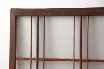 ガラス戸2枚セットをリペア&カスタム!高さと幅をリサイズし、帯部分をすりガラスに変更。(引き戸)