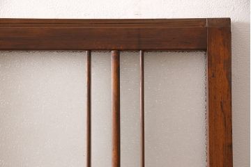 ガラス戸2枚セットをリペア&カスタム!高さと幅をリサイズし、帯部分をすりガラスに変更。(引き戸)