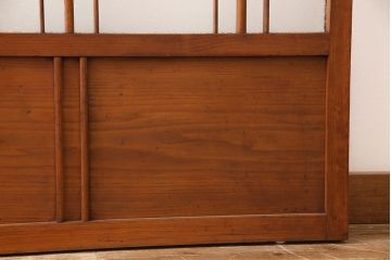 ガラス戸2枚セットをリペア&カスタム!高さと幅をリサイズし、帯部分をすりガラスに変更。(引き戸)