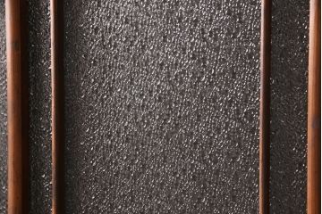 ガラス戸2枚セットをリペア&カスタム!高さと幅をリサイズし、帯部分をすりガラスに変更。(引き戸)