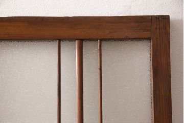 ガラス戸2枚セットをリペア&カスタム!高さと幅をリサイズし、帯部分をすりガラスに変更。(引き戸)