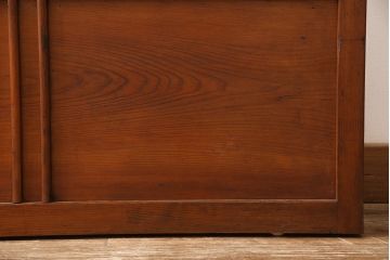 ガラス戸2枚セットをリペア&カスタム!高さと幅をリサイズし、帯部分をすりガラスに変更。(引き戸)