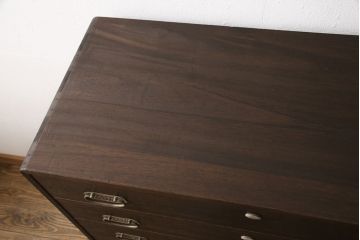 総桐箪笥をリペア&カスタム!高品質リペアを施し、ダークブラウンに着色。(衣装箪笥、和タンス、桐たんす)