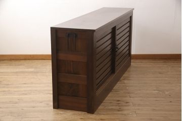 水屋箪笥をリペア&カスタム!奥行きを浅くリサイズし、新たに天板を取り付け。(サイドボード、引き出し、重ね箪笥)