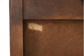 北海道民芸家具のサイドキャビネットをリペア&カスタム!扉のガラスを木製板に交換。台輪を取り付け。(収納棚、戸棚)