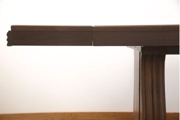 アンティークのドローリーフテーブルをリペア&カスタム!欠損した天板を修復・作製。全体を脚の色に合わせて着色し仕上げ。(ダイニングテーブル、エクステンションテーブル)