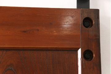 アンティーク蔵戸をリペア&カスタム!高さと幅をリサイズし、吊り戸仕様に加工。合わせて戸枠も新規製作。(玄関戸、引き戸、建具)