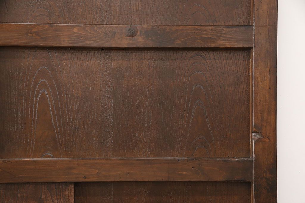 アンティーク蔵戸をリペア&カスタム!高さと幅をリサイズし、吊り戸仕様に加工。合わせて戸枠も新規製作。(玄関戸、引き戸、建具)