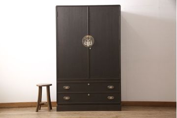 総桐箪笥をリペア&カスタム!高品質リペアを施し、全体をダークブラウンに着色し仕上げ。(着物箪笥、衣装箪笥)