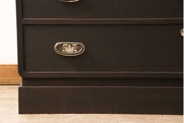 総桐箪笥をリペア&カスタム!高品質リペアを施し、全体をダークブラウンに着色し仕上げ。(着物箪笥、衣装箪笥)