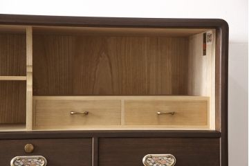 加茂総桐箪笥をリペア&カスタム!高品質リペアを施し、ブラウンに着色し仕上げ。(着物たんす、和服タンス)