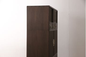 加茂総桐箪笥をリペア&カスタム!高品質リペアを施し、ブラウンに着色し仕上げ。(着物たんす、和服タンス)