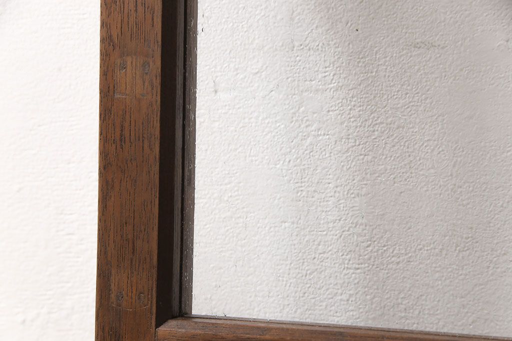 ガラス扉をリペア&カスタム!高さを高くリサイズし、ガラスを気泡ガラスに変更。蝶番・取っ手・猫用出入り口を取り付け。(ドア、建具)