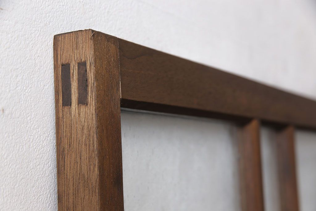 ガラス扉をリペア&カスタム!高さを高くリサイズし、ガラスを気泡ガラスに変更。蝶番・取っ手・猫用出入り口を取り付け。(ドア、建具)