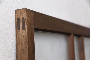 ガラス扉をリペア&カスタム!高さを高くリサイズし、ガラスを気泡ガラスに変更。蝶番・取っ手・猫用出入り口を取り付け。(ドア、建具)