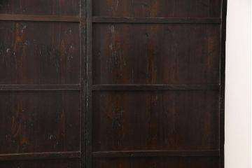 板戸2枚をリペア&カスタム!高さを高くリサイズし、中央に鋲を取り付け。(建具、引き戸)