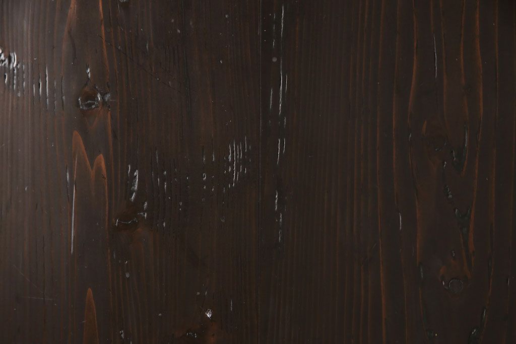 格子戸4枚をリペア&カスタム!高さを高くリサイズし、ガラスをすりガラスに変更。全体をワントーン落ち着いた色味に着色し仕上げ。(引き戸、板戸)