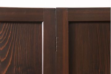 組子帯戸2枚をリペア&カスタム!戸車を取り付け。(建具、ガラス帯戸)