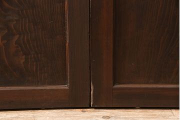 組子帯戸2枚をリペア&カスタム!戸車を取り付け。(建具、ガラス帯戸)