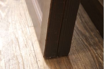 組子帯戸2枚をリペア&カスタム!戸車を取り付け。(建具、ガラス帯戸)