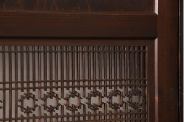 組子帯戸2枚をリペア&カスタム!戸車を取り付け。(建具、ガラス帯戸)