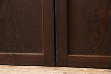 組子帯戸2枚をリペア&カスタム!戸車を取り付け。(建具、ガラス帯戸)