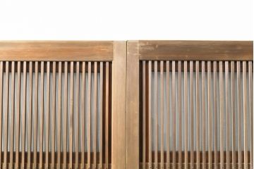 格子戸4枚をリペア&カスタム!戸車を取り付け、ガラスをクリアガラスに交換。(引き戸、建具)