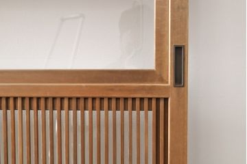 格子戸4枚をリペア&カスタム!戸車を取り付け、ガラスをクリアガラスに交換。(引き戸、建具)