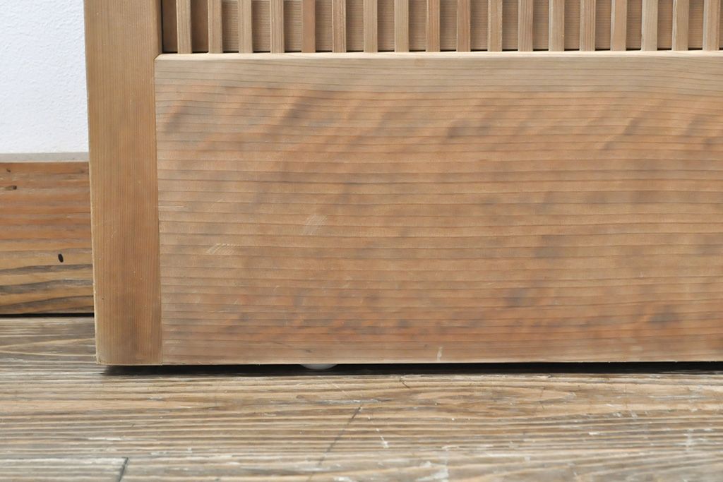 格子戸4枚をリペア&カスタム!戸車を取り付け、ガラスをクリアガラスに交換。(引き戸、建具)