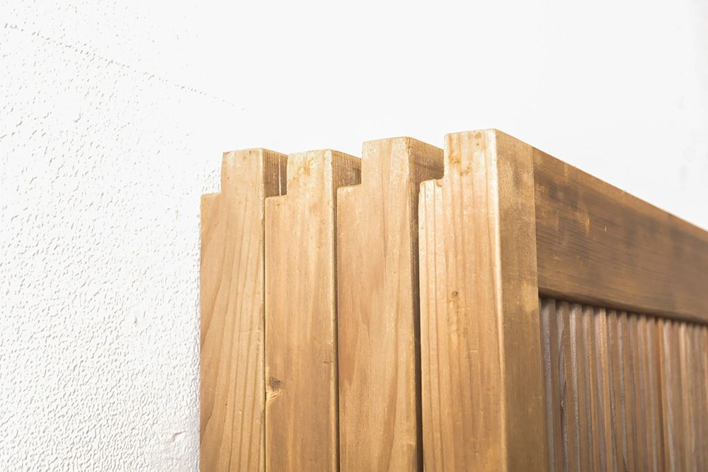 格子戸4枚をリペア&カスタム!戸車を取り付け、ガラスをクリアガラスに交換。(引き戸、建具)