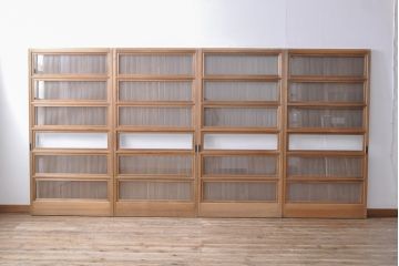 格子戸4枚をリペア&カスタム!戸車を取り付け、ガラスをクリアガラスに交換。(引き戸、建具)