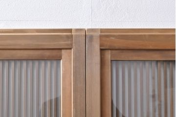 格子戸4枚をリペア&カスタム!戸車を取り付け、ガラスをクリアガラスに交換。(引き戸、建具)