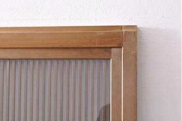 格子戸4枚をリペア&カスタム!戸車を取り付け、ガラスをクリアガラスに交換。(引き戸、建具)