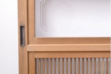 格子戸4枚をリペア&カスタム!戸車を取り付け、ガラスをクリアガラスに交換。(引き戸、建具)