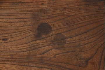 明治期の帳場箪笥をリペア&カスタム!上段の引き出しをフラップダウン式の扉に変更。木製脚を取り付け、本体の色味に馴染むよう着色仕上げ。(テレビ台、ローボード、収納棚、戸棚)