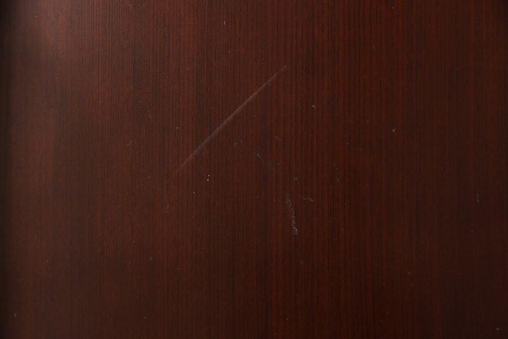 明治大正期の蔵戸をリペア&カスタム!戸杓リ箇所を埋木処理し、鎌錠2か所、戸羽金具、重量丁番3か所に金具を取り付け。現状の色味を活かした仕上げ。(引き戸、建具、玄関戸)