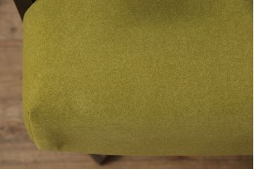 永田良介商店の回転チェアをリペア&カスタム!お好みの生地に張り替え、パイピングの無いデザインに変更。(椅子、1人掛け、アームチェア)