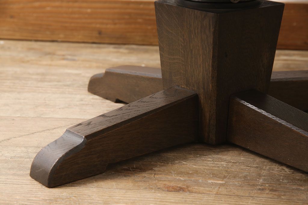 永田良介商店の回転チェアをリペア&カスタム!お好みの生地に張り替え、パイピングの無いデザインに変更。(椅子、1人掛け、アームチェア)