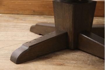 永田良介商店の回転チェアをリペア&カスタム!お好みの生地に張り替え、パイピングの無いデザインに変更。(椅子、1人掛け、アームチェア)