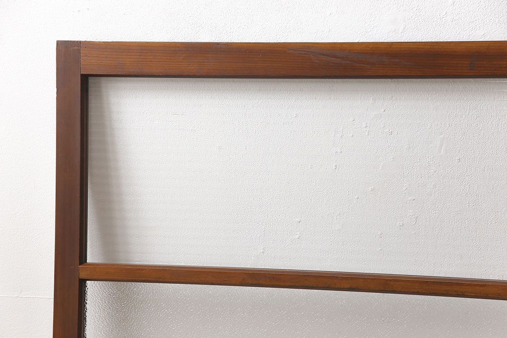 ビンテージのガラス戸2枚をリペア&カスタム!高さを切り詰めリサイズ。(窓、引き戸、建具)