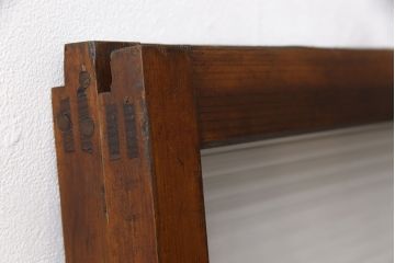 ビンテージのガラス戸2枚をリペア&カスタム!高さを切り詰めリサイズ。(窓、引き戸、建具)