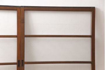 ビンテージのガラス戸2枚をリペア&カスタム!高さを切り詰めリサイズ。(窓、引き戸、建具)