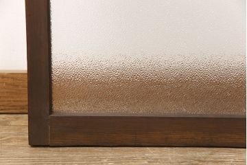 ビンテージのガラス戸2枚をリペア&カスタム!高さを切り詰めリサイズ。(窓、引き戸、建具)