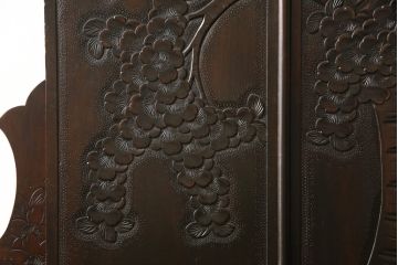 ドレッサーをリペア&カスタム!開き戸内の棚板の高さを変更し、全体を現状をベースに着色仕上げ。(鏡台)