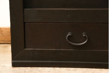 重ね水屋箪笥をリペア&カスタム!引き違い戸の金網をクリアガラスに変更。(収納棚、戸棚、食器棚、キャビネット)